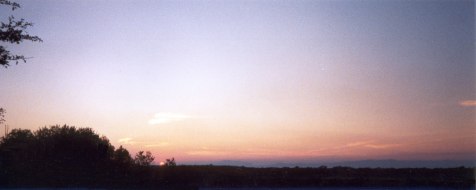 Sunset in Leitrim Sean's house